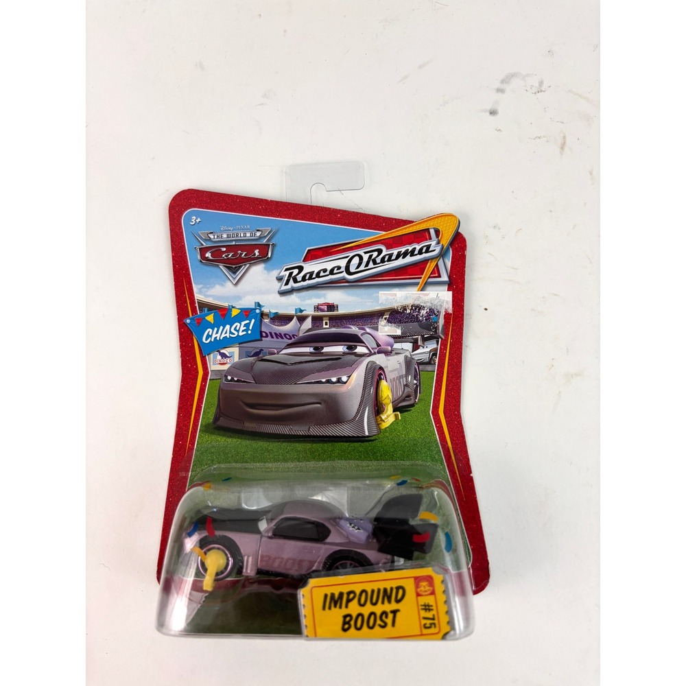 2009 Disney Pixar Cars Impound Boost #75 Chase P1642 Race O Rama Sealed